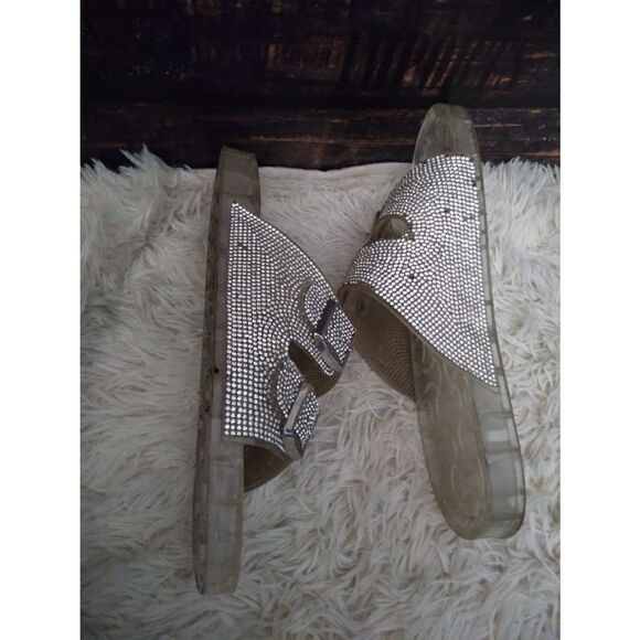 Forever21 sparkly slides sz10 - Picture 2 of 3